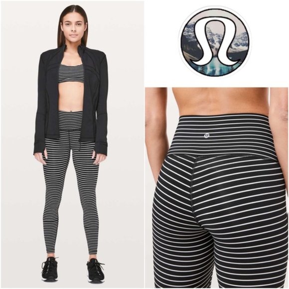 lululemon athletica Pants - LULULEMON • Wunder Under High-Rise Tight *Luxtreme 28" in Parallel Stripe • 8